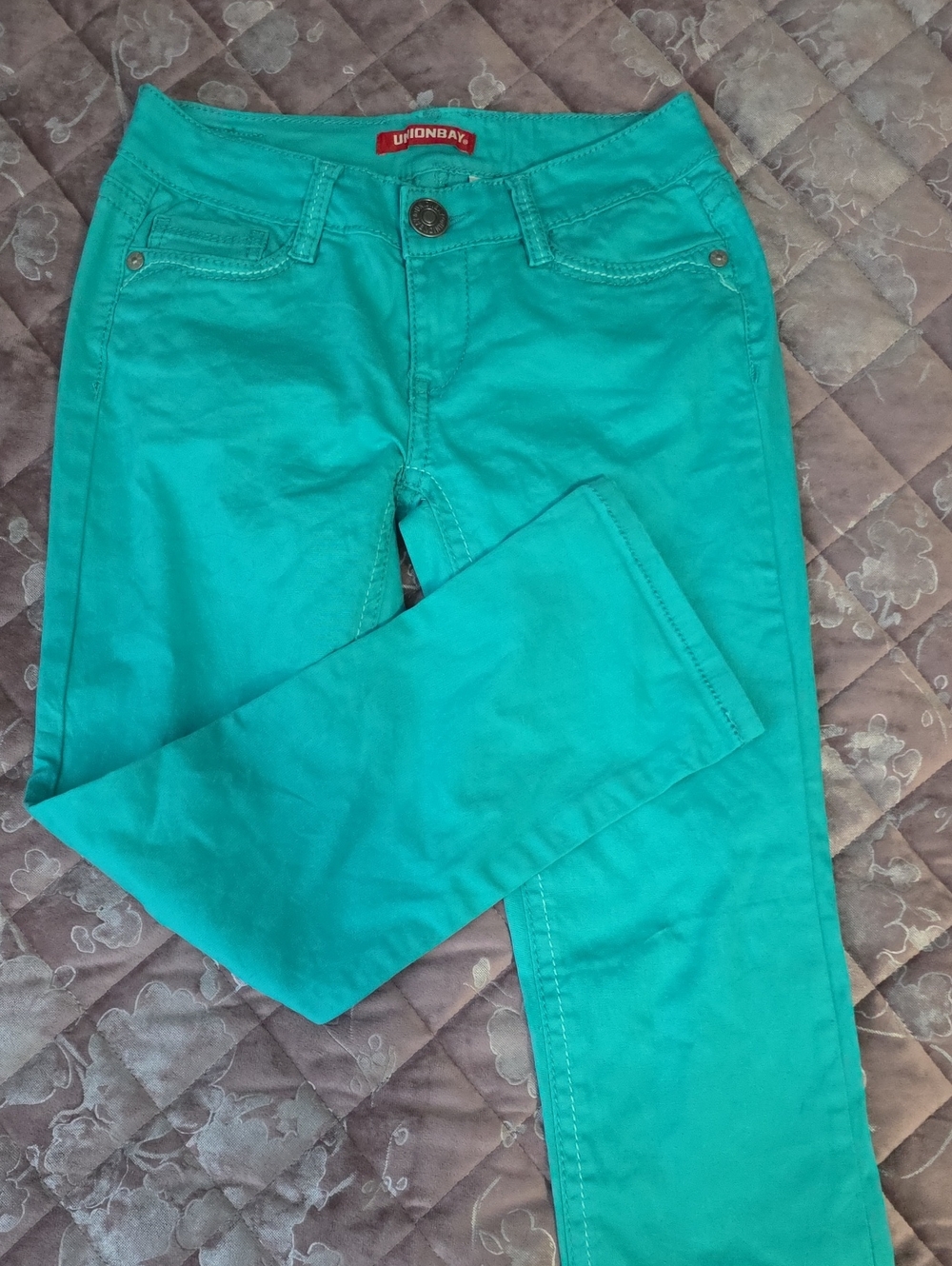 UNIONBAY Teal Slim Fit Skinny Jeans